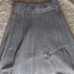 Comptoir des Cotonniers Pleated Flannel Wrap Skirt